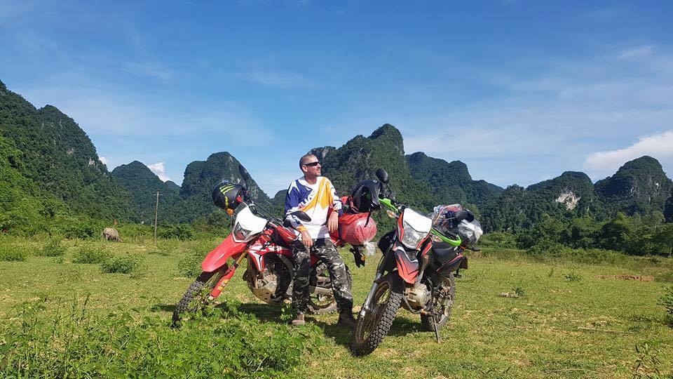 Mr. Shane on Vietnam motorbike tour throughout Vietnam