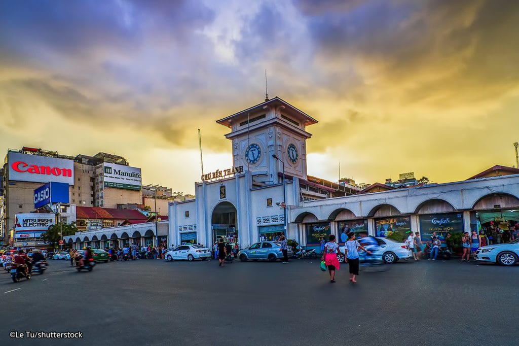 Ben thanh market 1024x682 - Experience Old Saigon On Vespa
