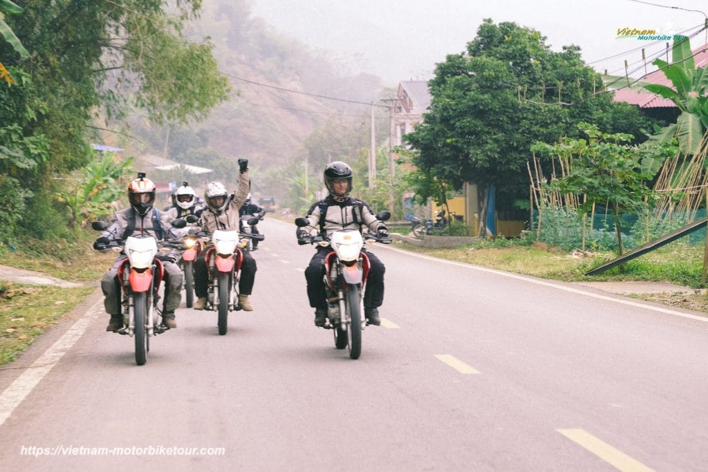 vietnam motorbike tour from hanoi to thac ba lake 