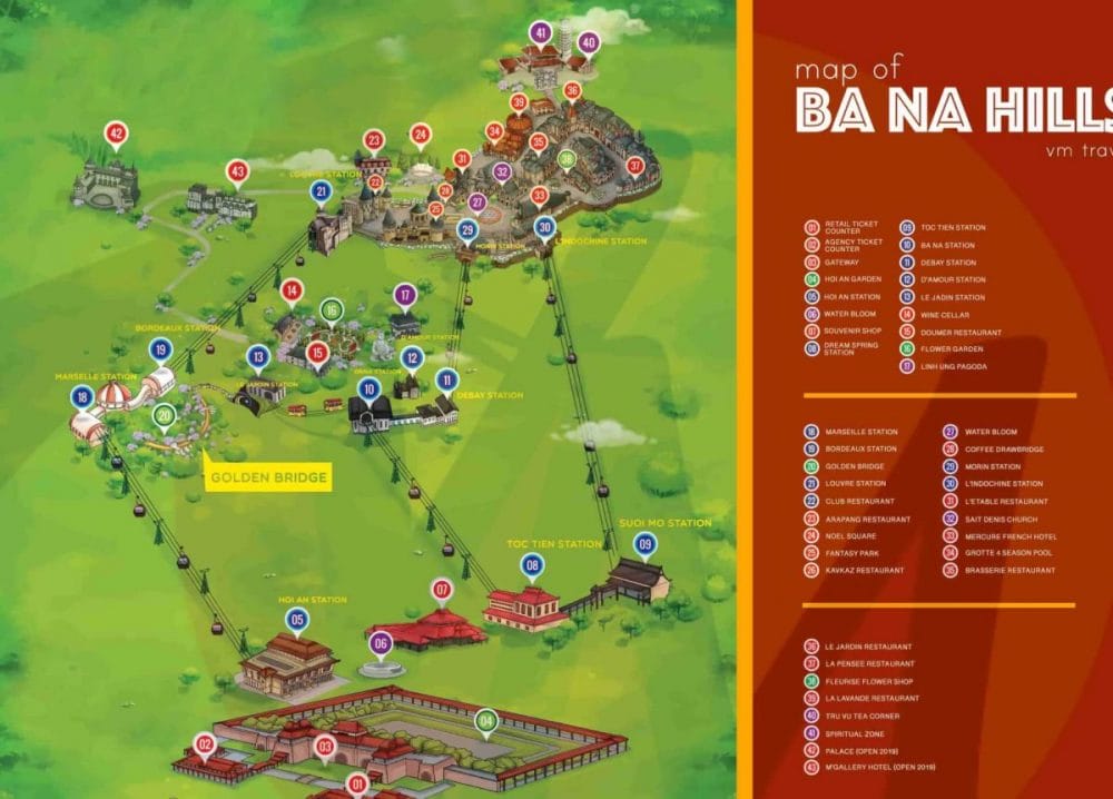 ba na hills map scaled e1583900434979 - Ba Na Hills - Chua Mount Tourist Area