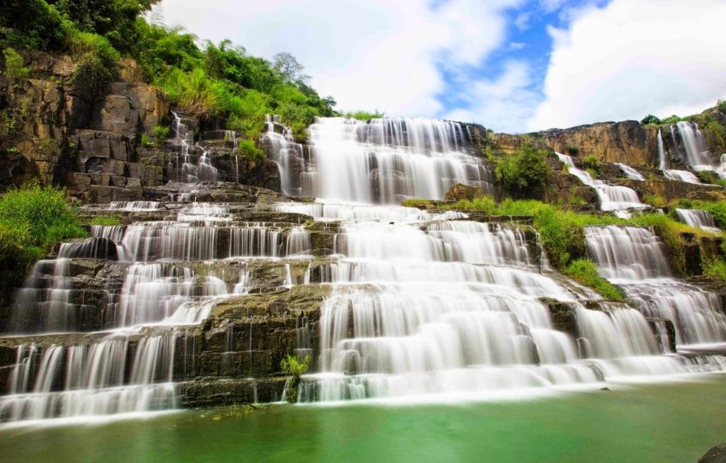 Dalat pongour waterfall 1024x654 - Jubilant Saigon Motorbike Tour To Nha Trang Via Bao Loc and Dalat &ndash; 3 Days