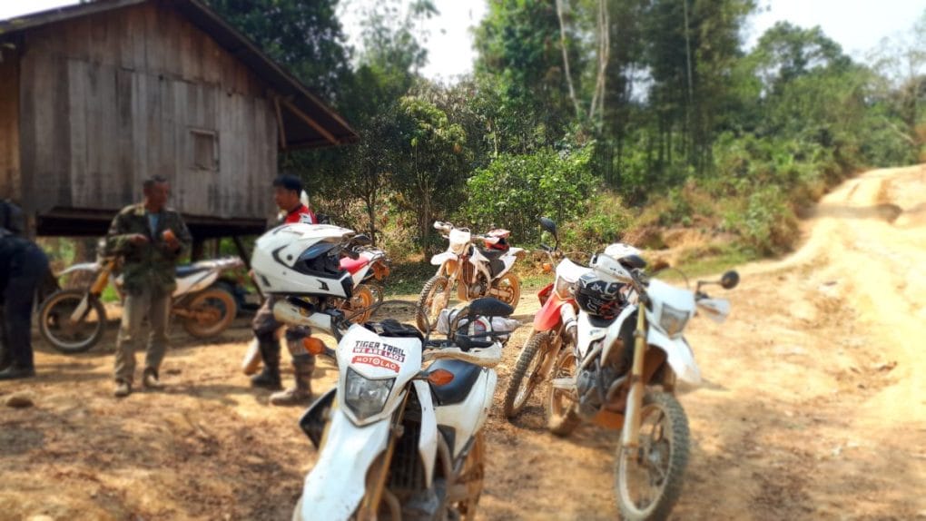laos motorbike tour of villages - caves