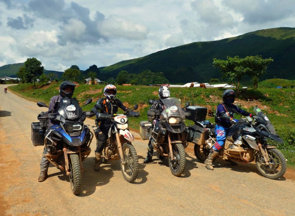 laos motorcycle tour motolao the boys go out - LUANG PRABANG MOTORBIKE TOUR TO MUANG NAN, KUANG SI​