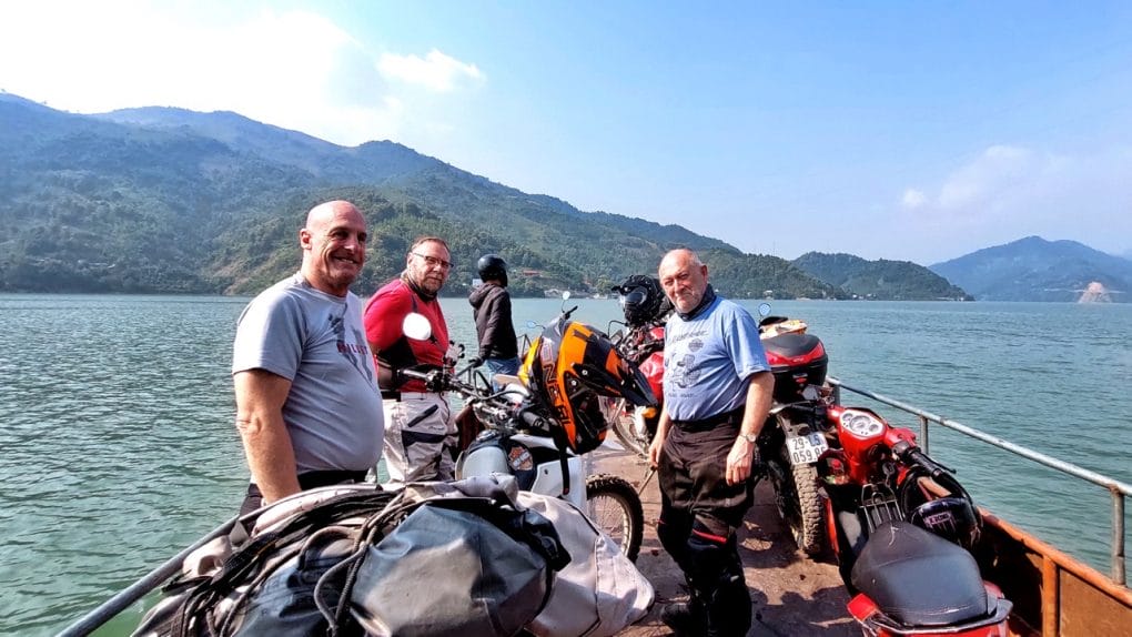 Boat trip to Ba Khan 1024x576 - Mesmerising Vietnam Motorcycle Tour from Hanoi to Da Bac via Long Coc Tea Plantation