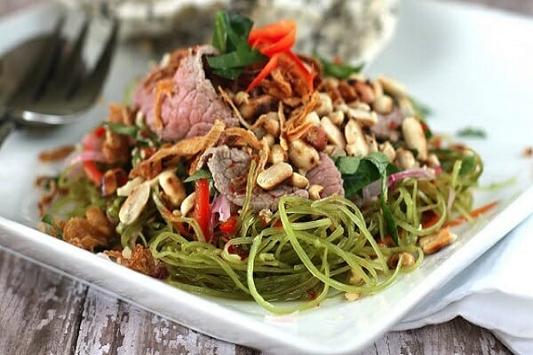Buffalo Meat Salad Nom Thit Trau - Top 7 Dishes You Must Try in Ngoc Chien, Muong La
