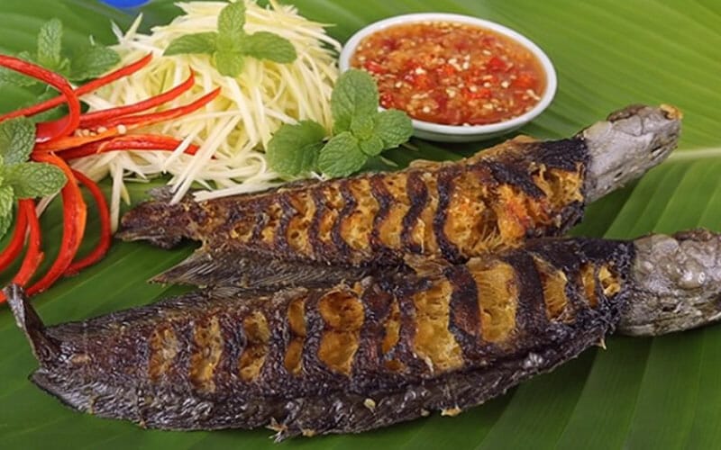 Grilled Fish in Bamboo Tube Ca Nuong Tre - Top 7 Dishes You Must Try in Ngoc Chien, Muong La