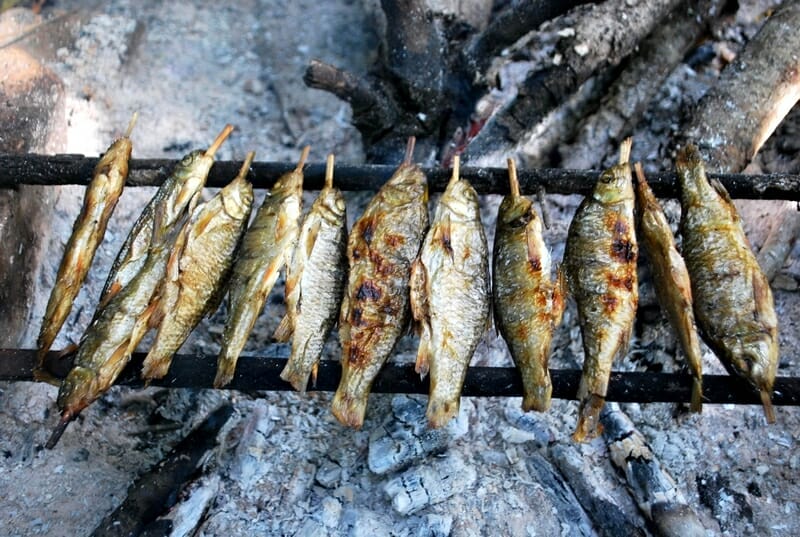 Grilled Stream Fish Ca Suoi Nuong - Top 7 Dishes You Must Try in Ngoc Chien, Muong La