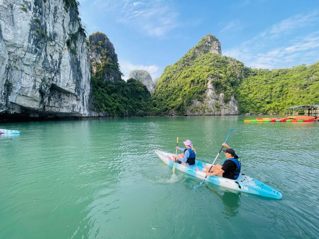 halong bay tour to discover luon cave 1024x768 - Northeast Vietnam Motorbike Tour To Ban Gioc Waterfall And Halong Bay