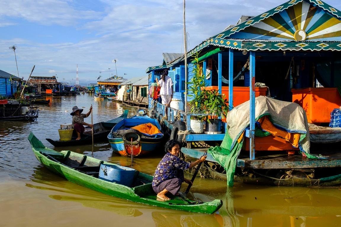 floating village of Kampong Luong - Uncharted Cambodia Dirt Bike Tour from Siem Reap to Battambang, Pursat