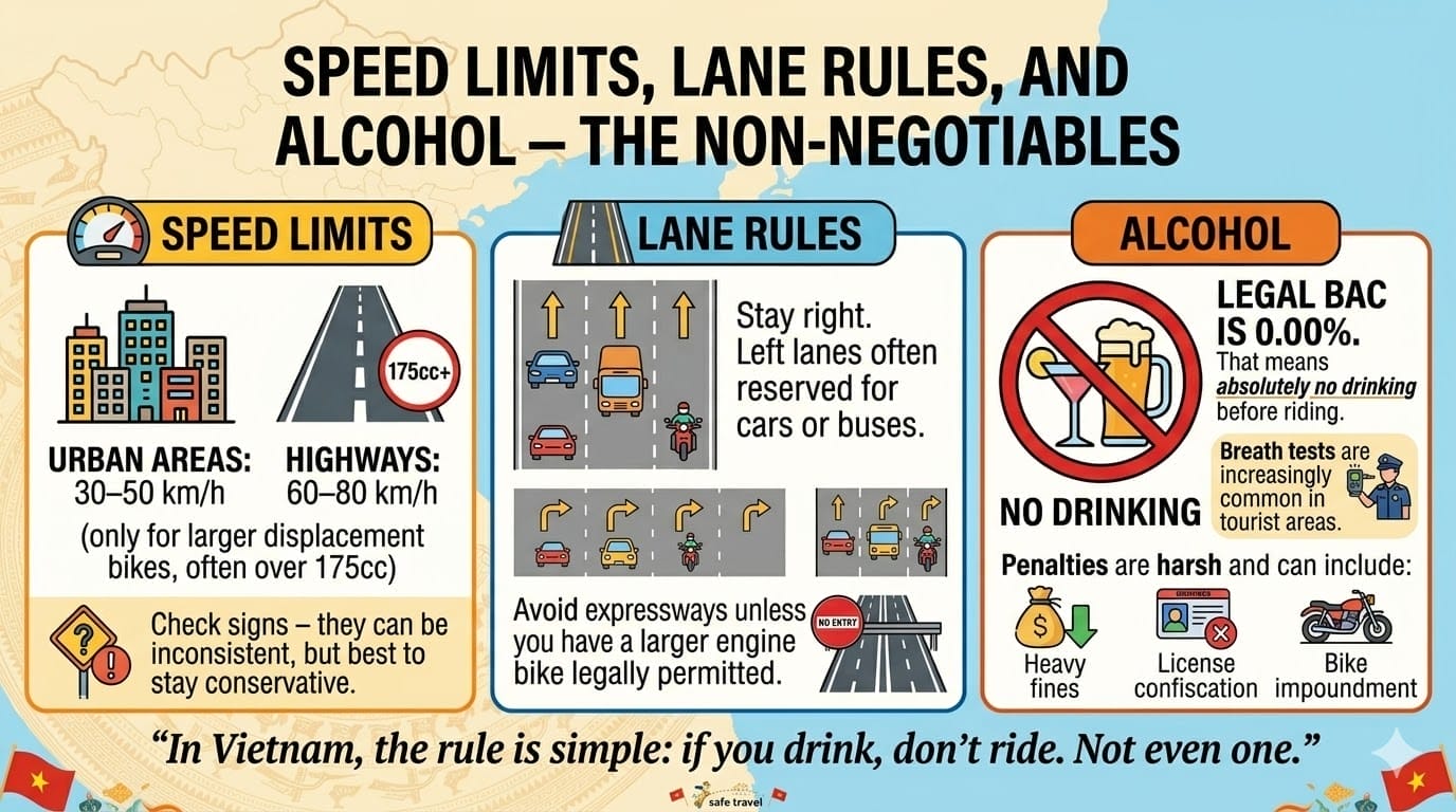 Vietnam peed Limits Lane Rules - What Australian Riders Must Know About Vietnam&rsquo;s Traffic & Police Rules